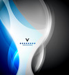 Colorful magic wavy shapes design