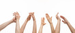 Group of hands applauding