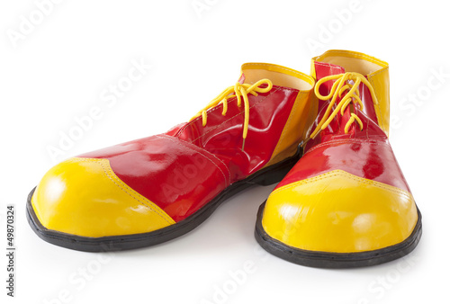 Photo: Red and yellow clown shoes Red and yellow clown shoes