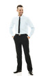 Smiling mature businessman standing