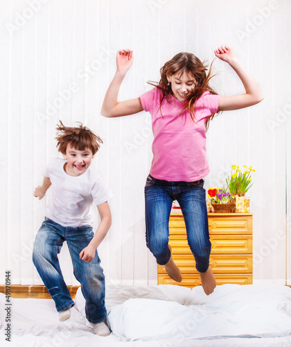 Photo: Kids jumping Kids jumping