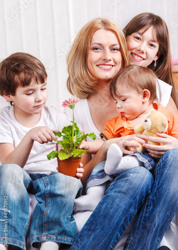Photo: Mother and kids Mother and kids