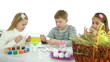 Kids Painting Easter Eggs