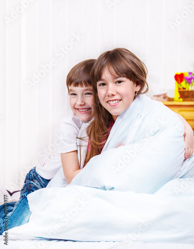 Photo: Sister and brother Sister and brother