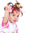 Girl holding Easter egg