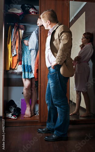 Photo: Husband looking for a lover in the closet Husband looking for a lover in the closet