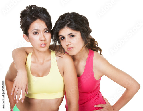 Photo: Serious Women in Fitness Clothes Serious Women in Fitness Clothes