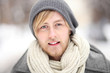 Photo: Young man in winter clothes Young man in winter clothes