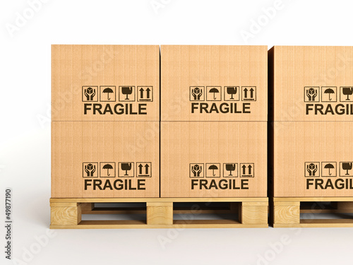 Illustration: 3d pallets 3d pallets