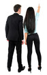 Isolated business couple