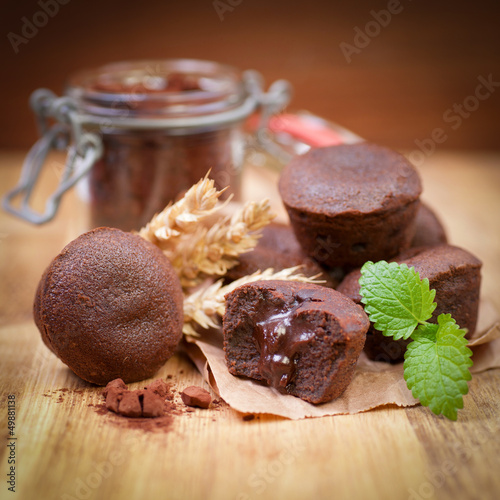 Photo: Kleine Schokoladenkuchen Kleine Schokoladenkuchen