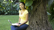 Young Woman using a laptop