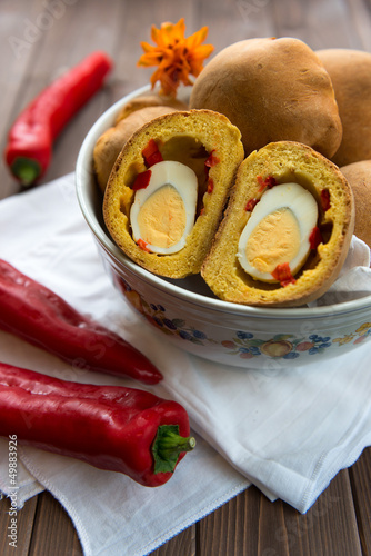 Photo: Bun with egg surprise Bun with egg surprise
