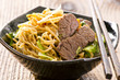 Gebratene Nudeln mit Rindfleisch