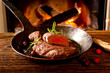 Steak in der Pfanne