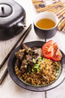 Gebratener Reis mit Fleisch
