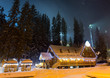 Photo: Ski chalet at night Ski chalet at night