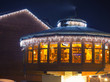 Photo: Ski cafe at night Ski cafe at night
