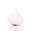 Photo: Garlic on a white background Garlic on a white background