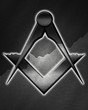 Masonic square and compass
