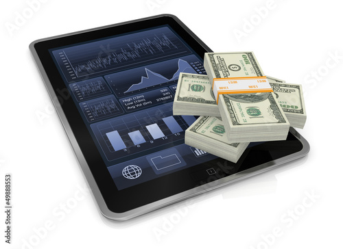 Illustration: concept of technology and finance concept of technology and finance