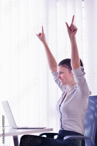 Photo: business woman at office business woman at office