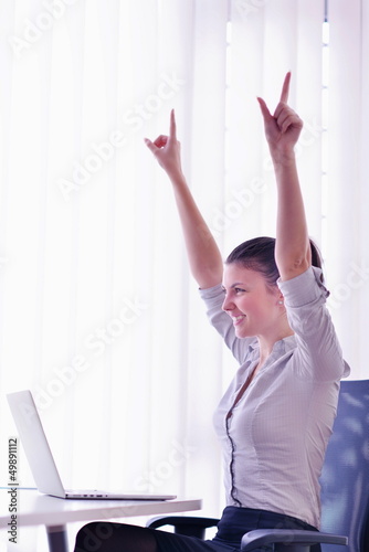 Photo: business woman at office business woman at office