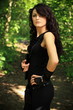 Beautiful woman in nature