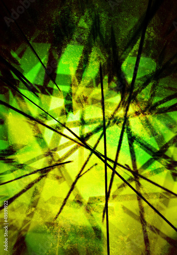 Photo: modern art green modern art green