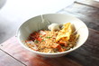Close up Thai noodle