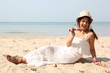 lady on Chaolao Beach