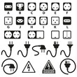 Electric outlet vector illustration on white background
