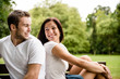 Young beautiful couple dating