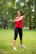 Warm up exercise - sport woman