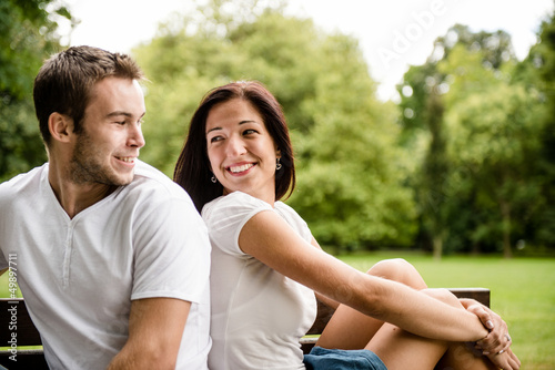 Photo: Young beautiful couple dating Young beautiful couple dating