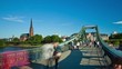 Video: Brücke, Frankfurt am Main, Timelapse, Zeitraffer Brücke, Frankfurt am Main, Timelapse, Zeitraffer