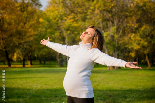 Photo: Enjoying life - expecting child in pregnancy Enjoying life - expecting child in pregnancy