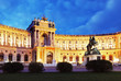 Vienna Hofburg Imperial Palace at night, - Austria