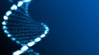Abstract DNA, futuristic molecule, cell illustration.