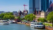 Video: Ufer, Frankfurt am Main, Timelapse, Zeitraffer Ufer, Frankfurt am Main, Timelapse, Zeitraffer