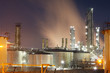 Oil and gas refinery at twilight - Petrochemical factory