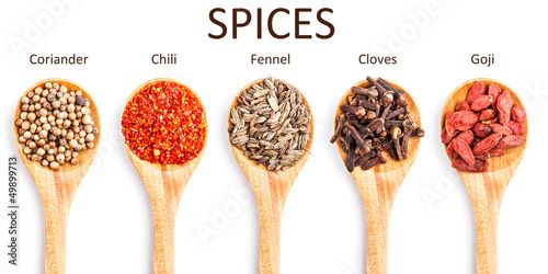 Photo: Collection of spices Collection of spices
