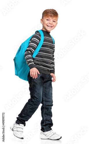 Photo: Boy with backpack Boy with backpack