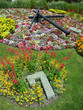 Flower Clock in the public park, Geneva, Switzerland