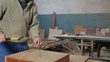 Furniture maker at work