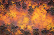 Old yellow rusty metal grunge background