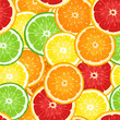 Seamless background with citrus fruits. Vector illustration.