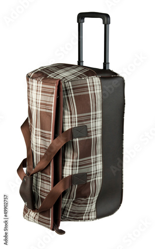 Photo: a nice leather suitcase. a nice leather suitcase.