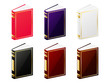 Vektor: Set of books isolated on white Set of books isolated on white