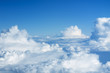 flight over the clouds